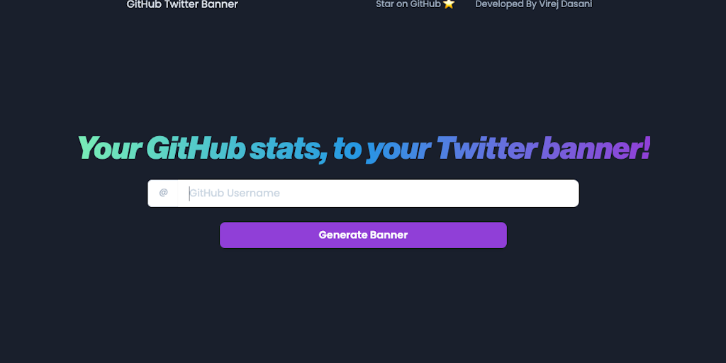 GitHub Twitter Banner: Your GitHub stats, to your Twitter banner ...