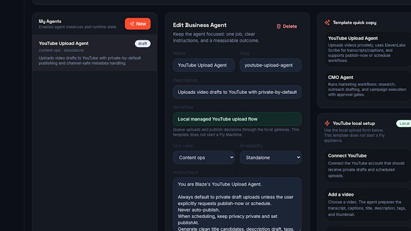Blaze YouTube Agent screenshot 3