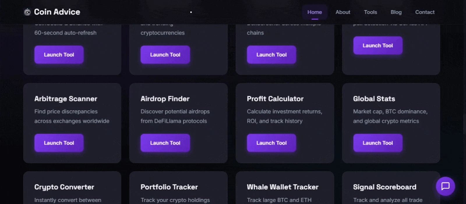 CoinAdvice - Free Crypto Tools screenshot 1