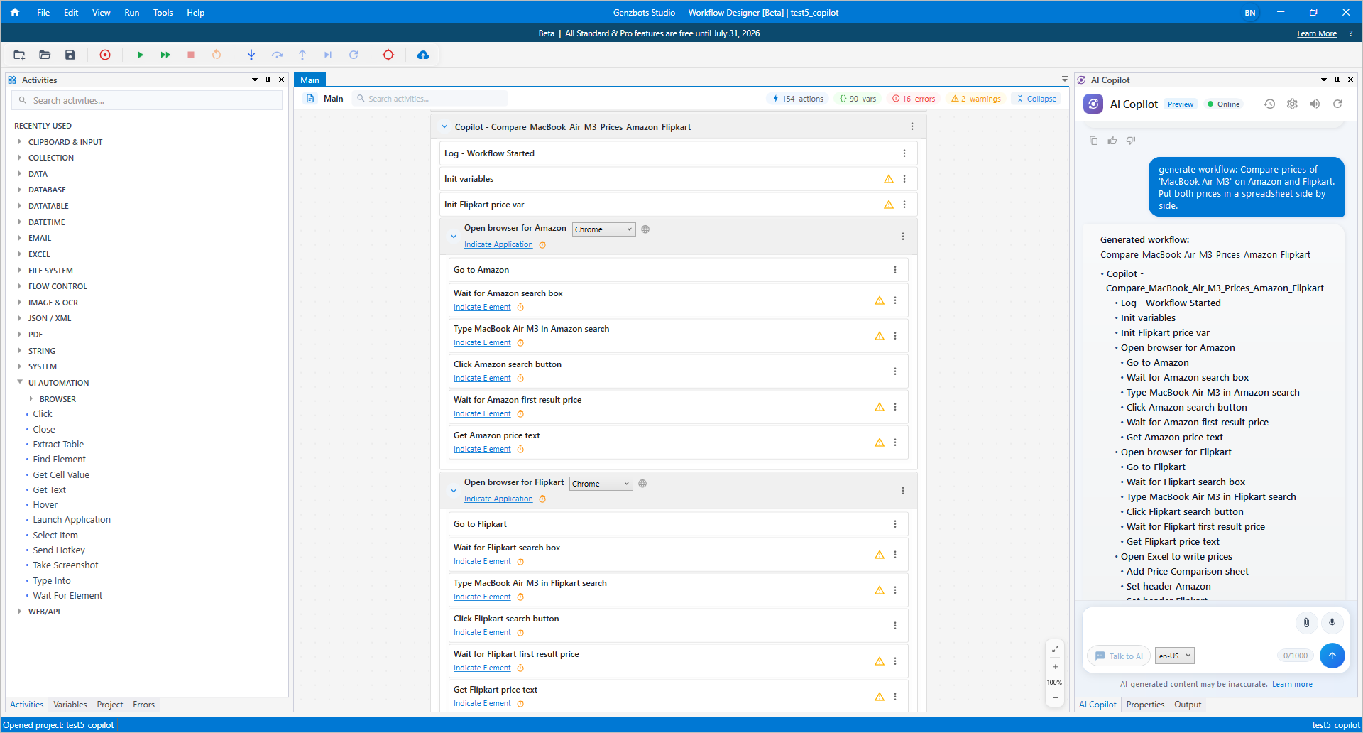 Genzbots Studio - Workflow designer gallery image