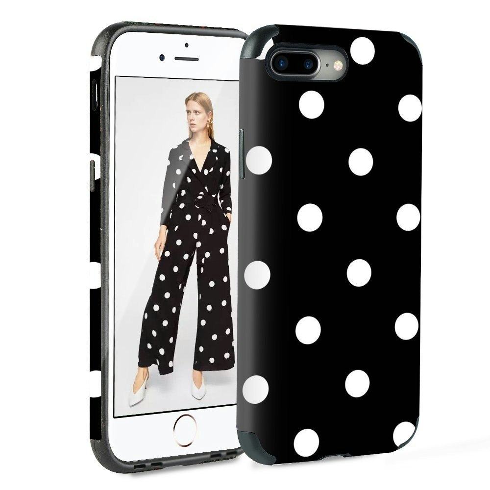 iPhone leather case with Polka Dots gallery image