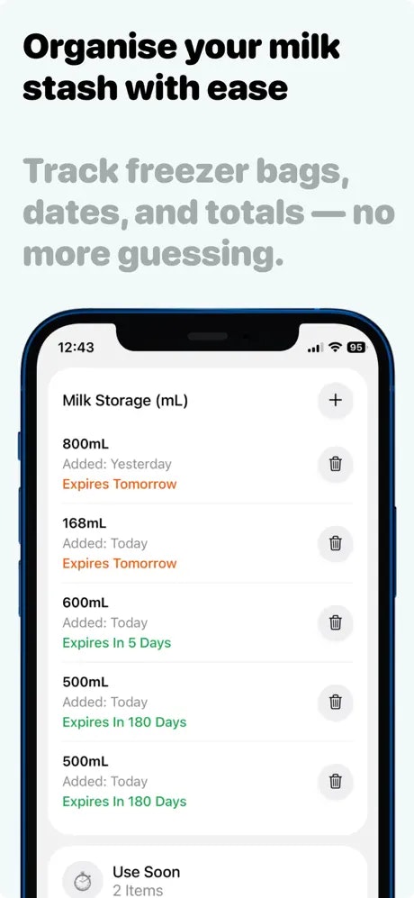 Milky Well Days - Screenshot 2 showing product features and functionality