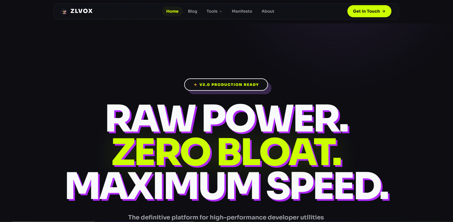 Zlvox - Main product screenshot demonstrating key features and user interface