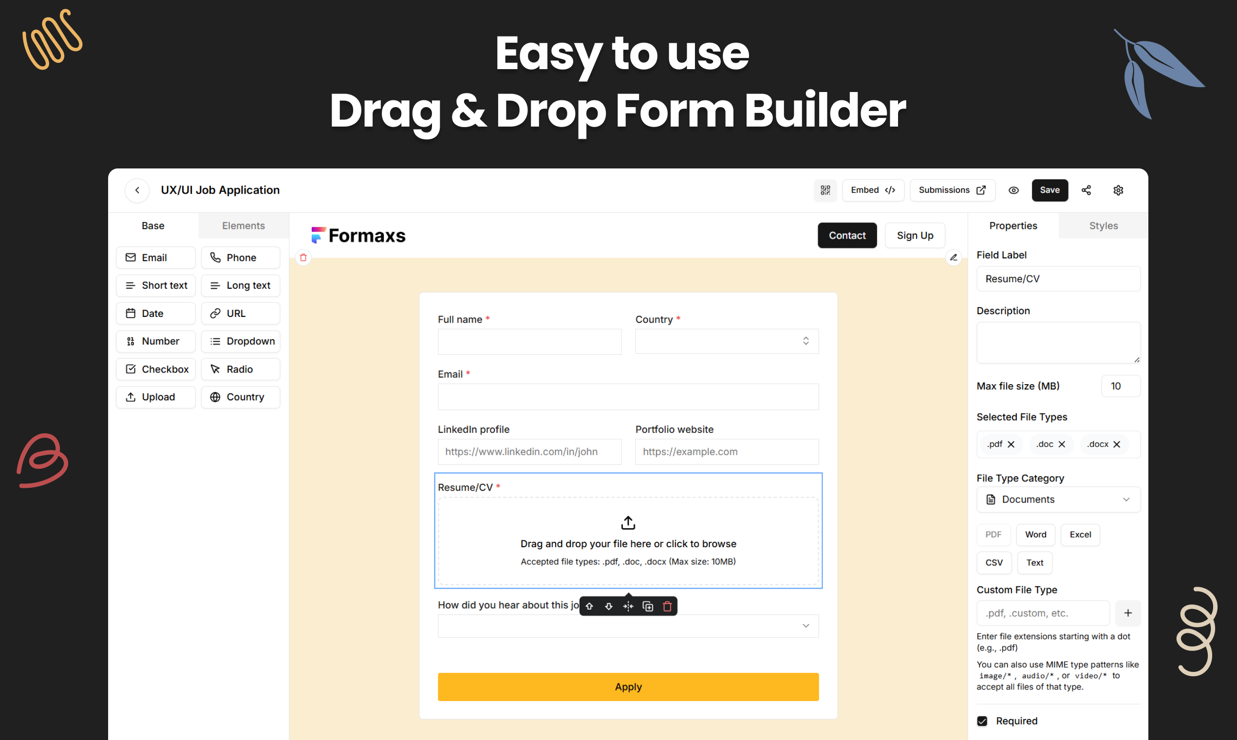 Formaxs - ドラッグ、ドロップ、リード。インスタントフォームとワークフロー、ゼロコードメディア2