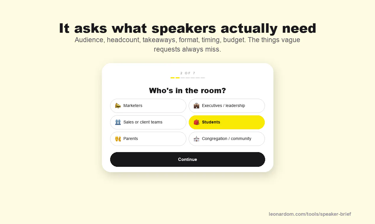SpeakerBrief screenshot 3