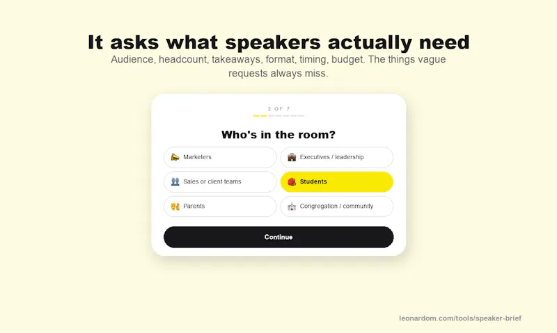 SpeakerBrief screenshot 4