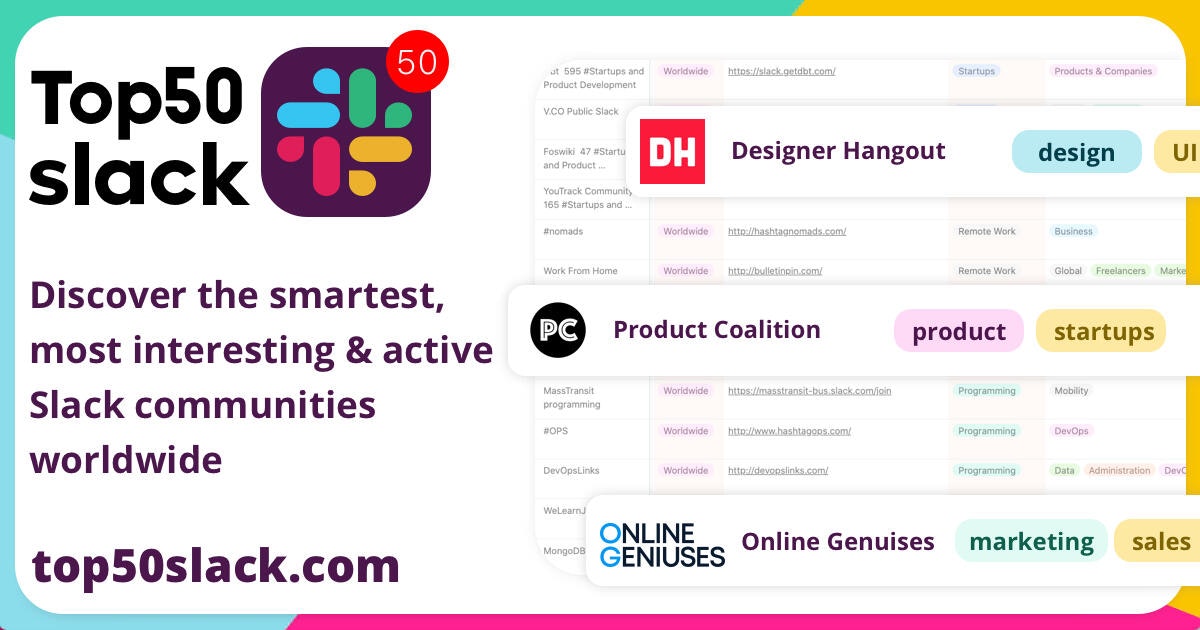 Top 50 Slack gallery image