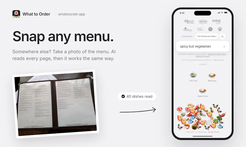 What to Order screenshot 6