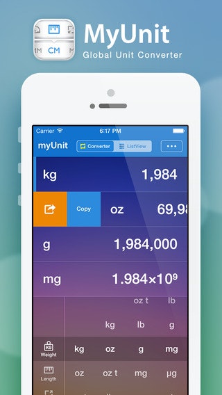 myUnit · Global Unit Converter gallery image