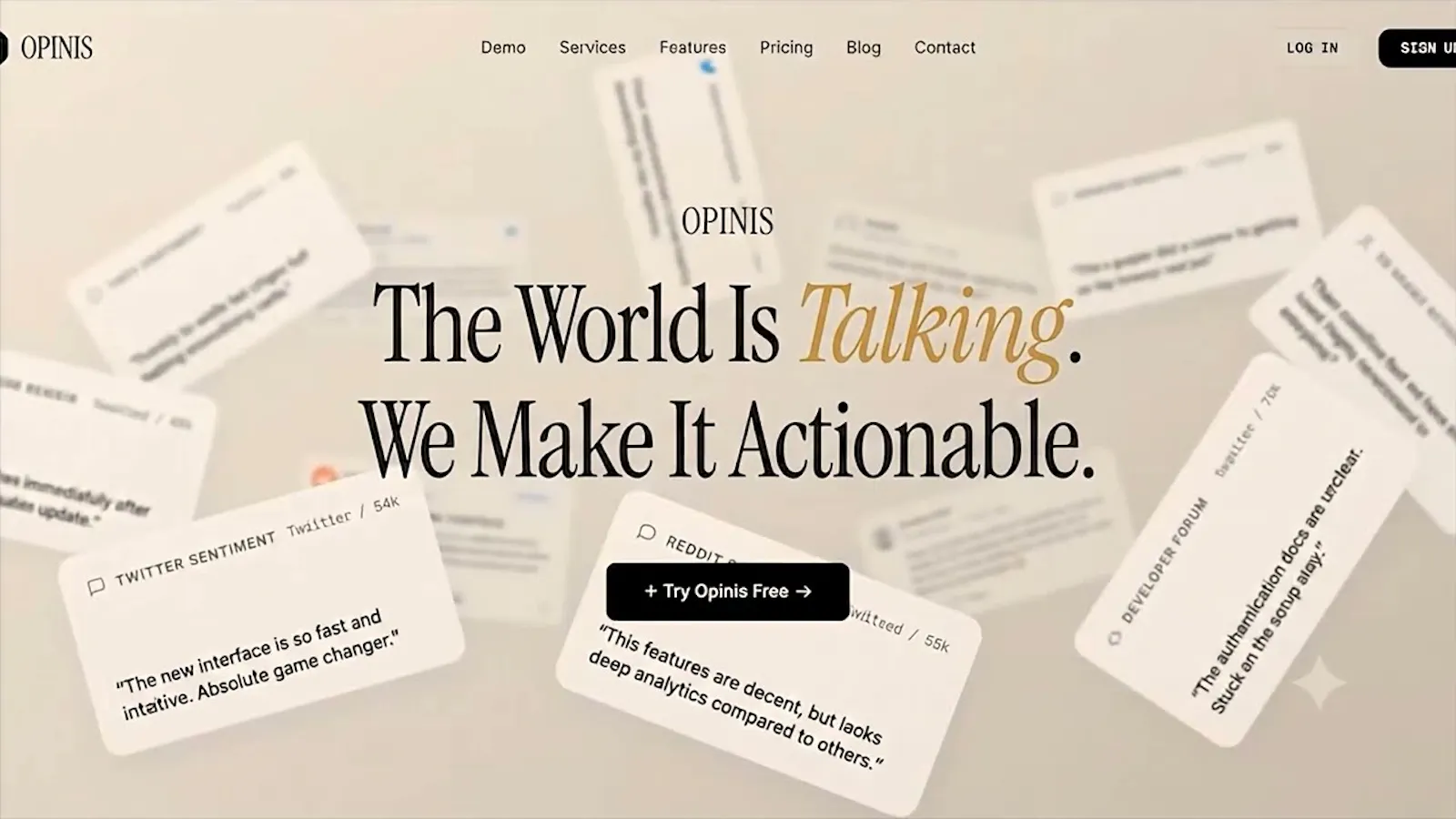 OPINIS screenshot 1 (video preview)