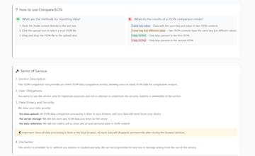 JSON Compare Tool gallery image