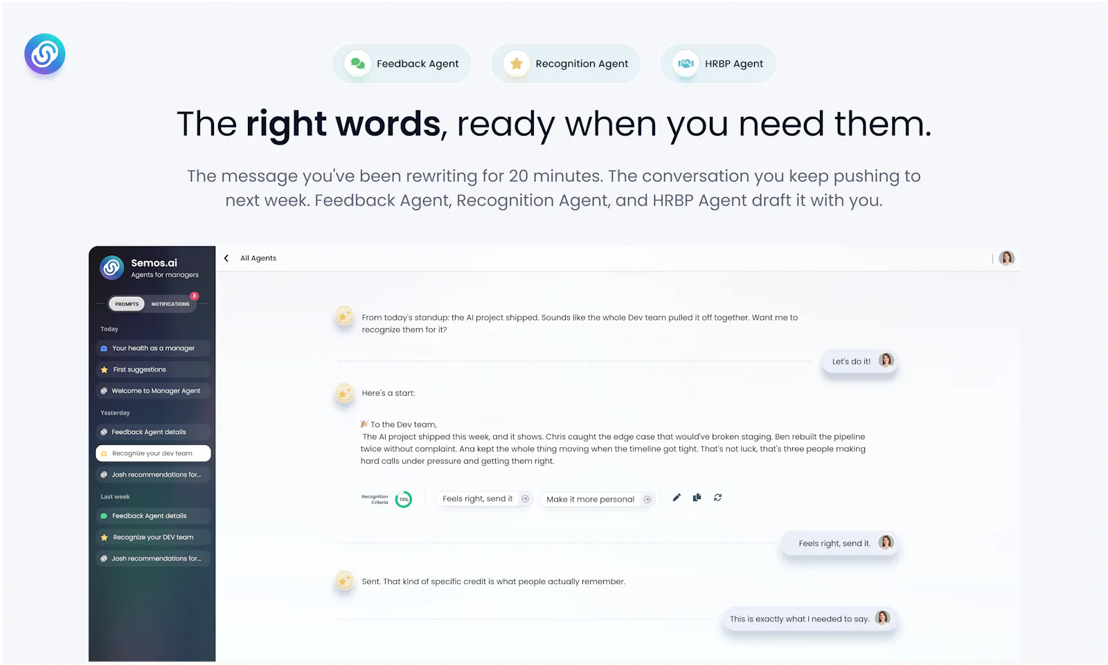 Semos.ai Manager Agents screenshot 4