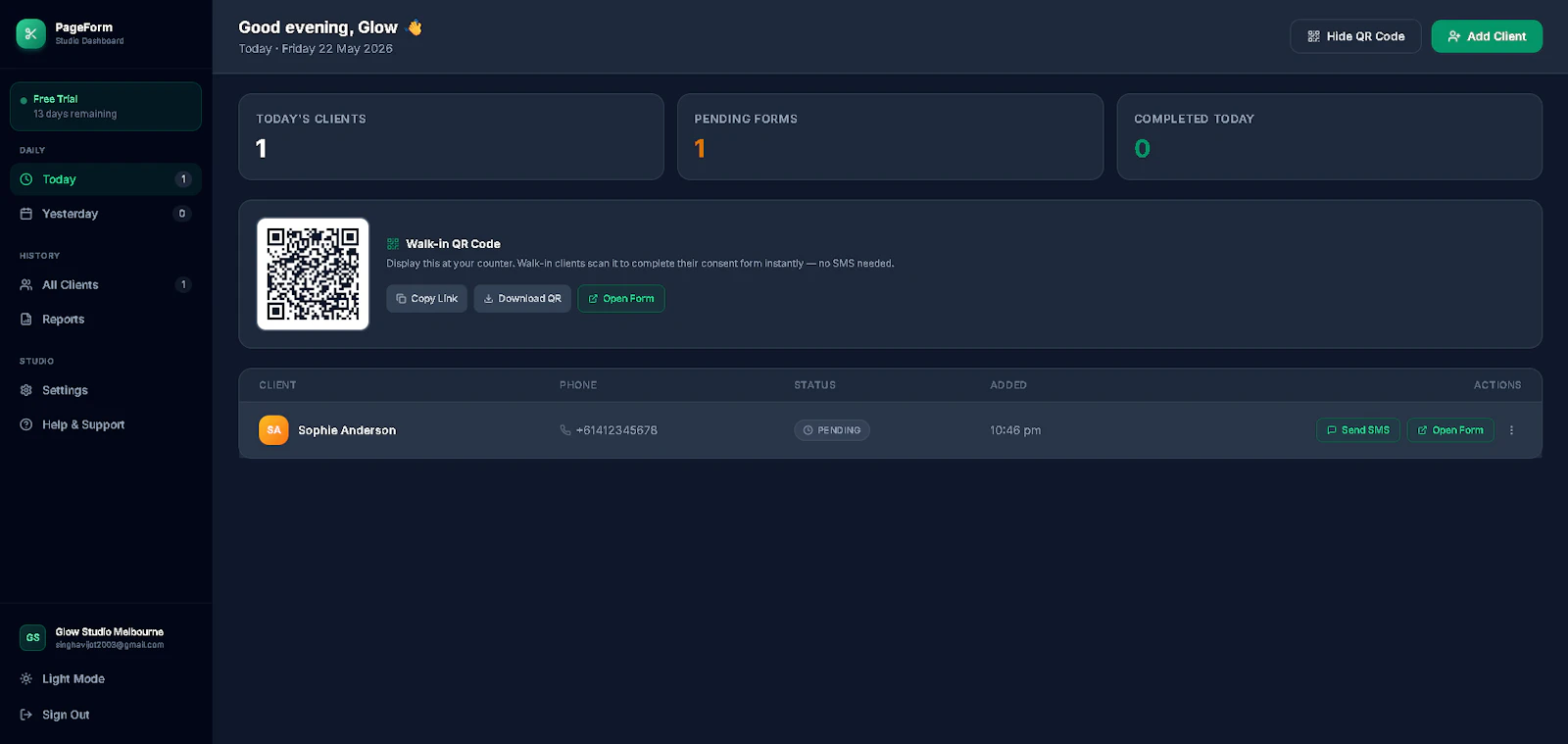 PageForm screenshot 1