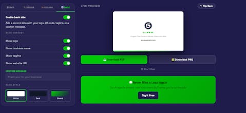 Free Business Card Creator gallery image