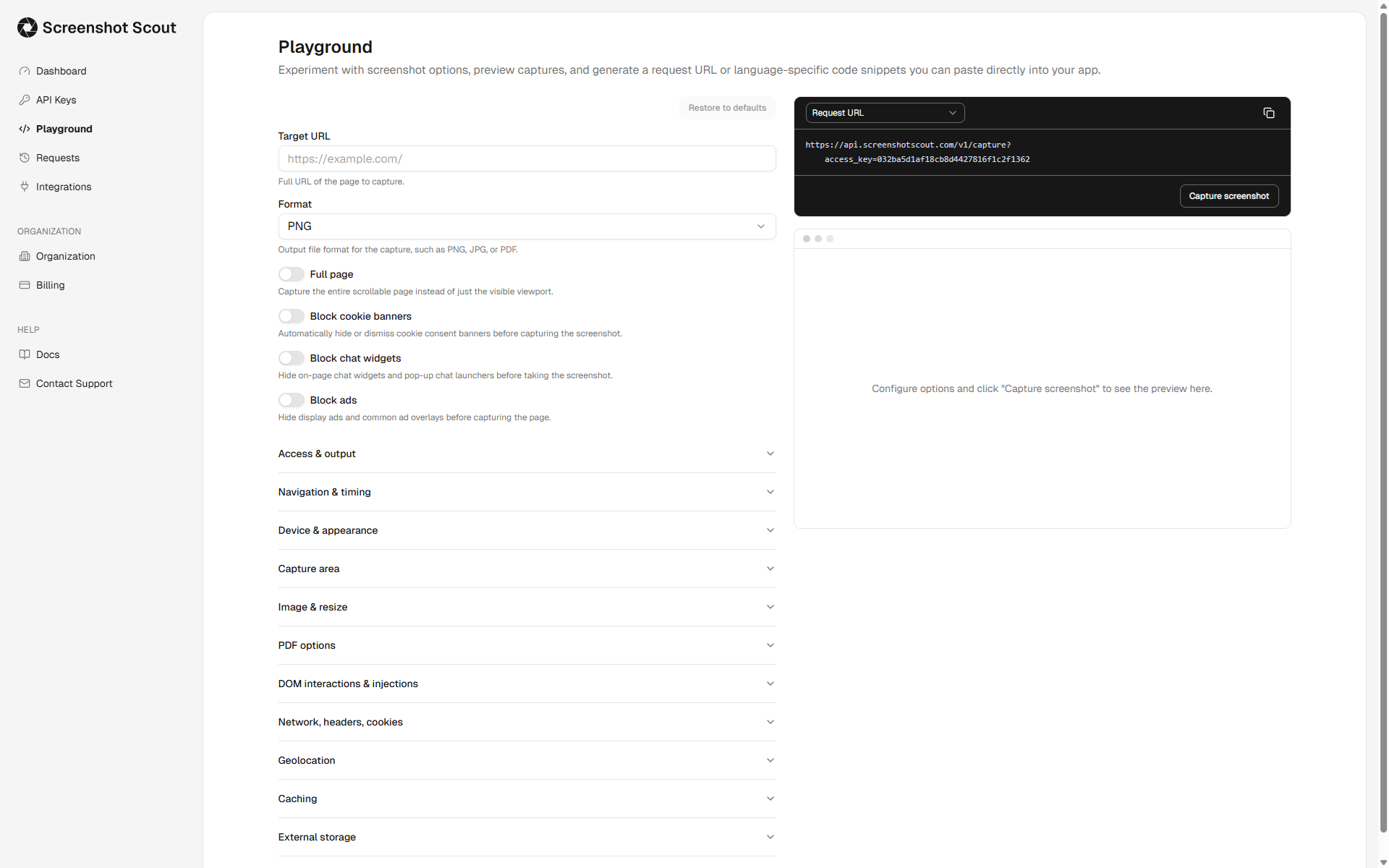 Screenshot Scout - Screenshot 4 showing product features and functionality