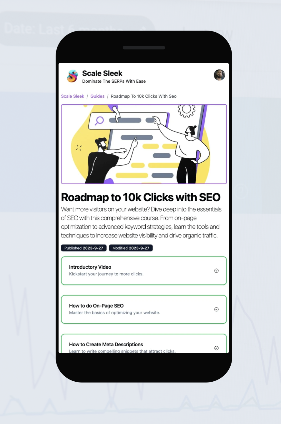 Route à 10 000 clics avec SEO