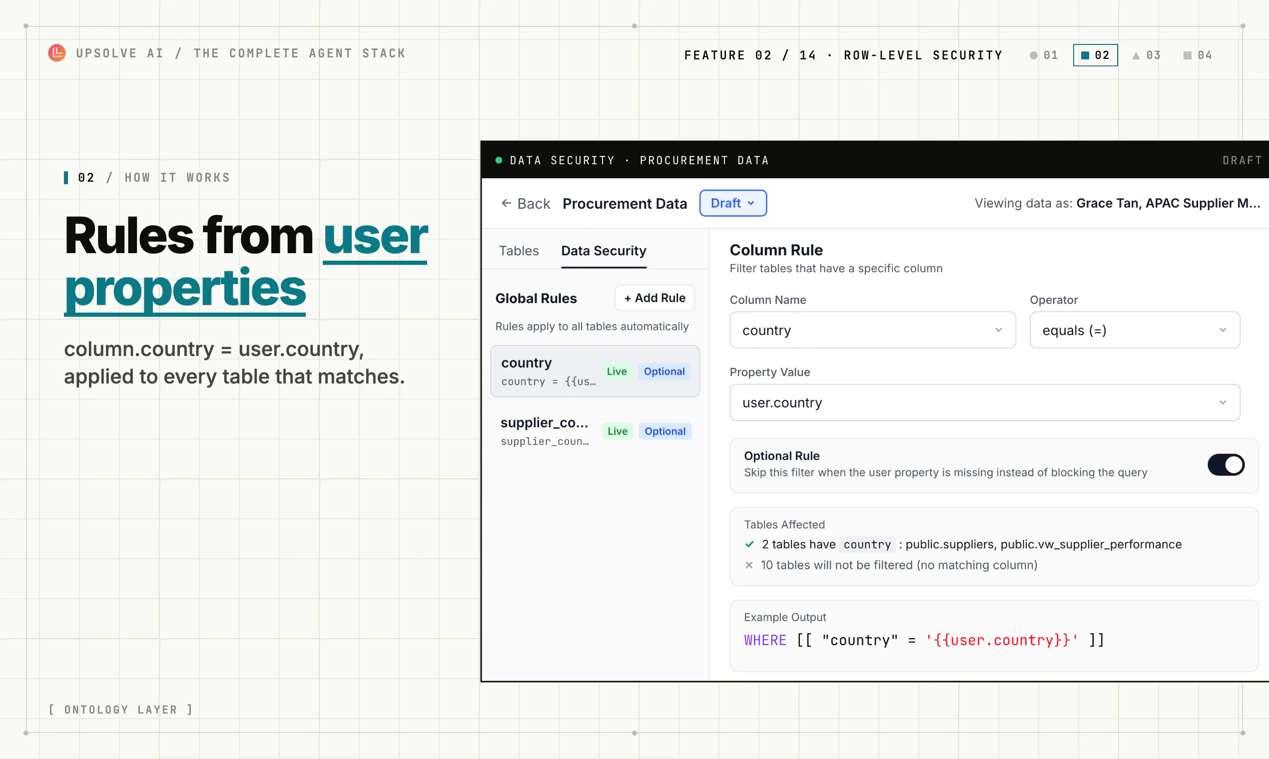 Upsolve Row-Level Security screenshot 2