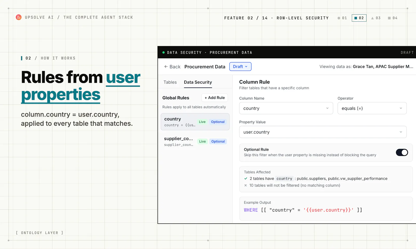 Upsolve Row-Level Security screenshot 3