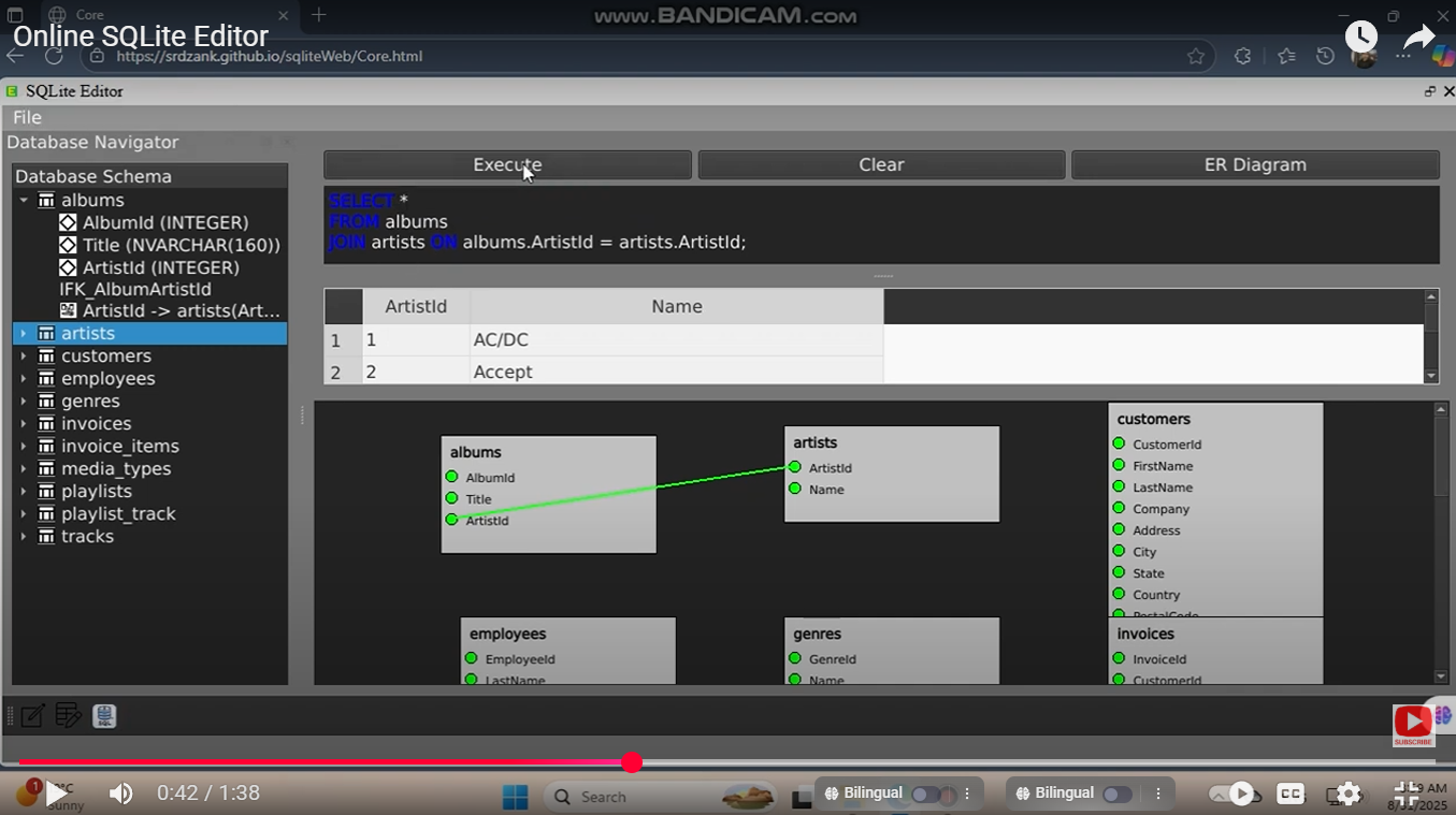 Mídia 2 de Editor online de SQLite - Banco de dados