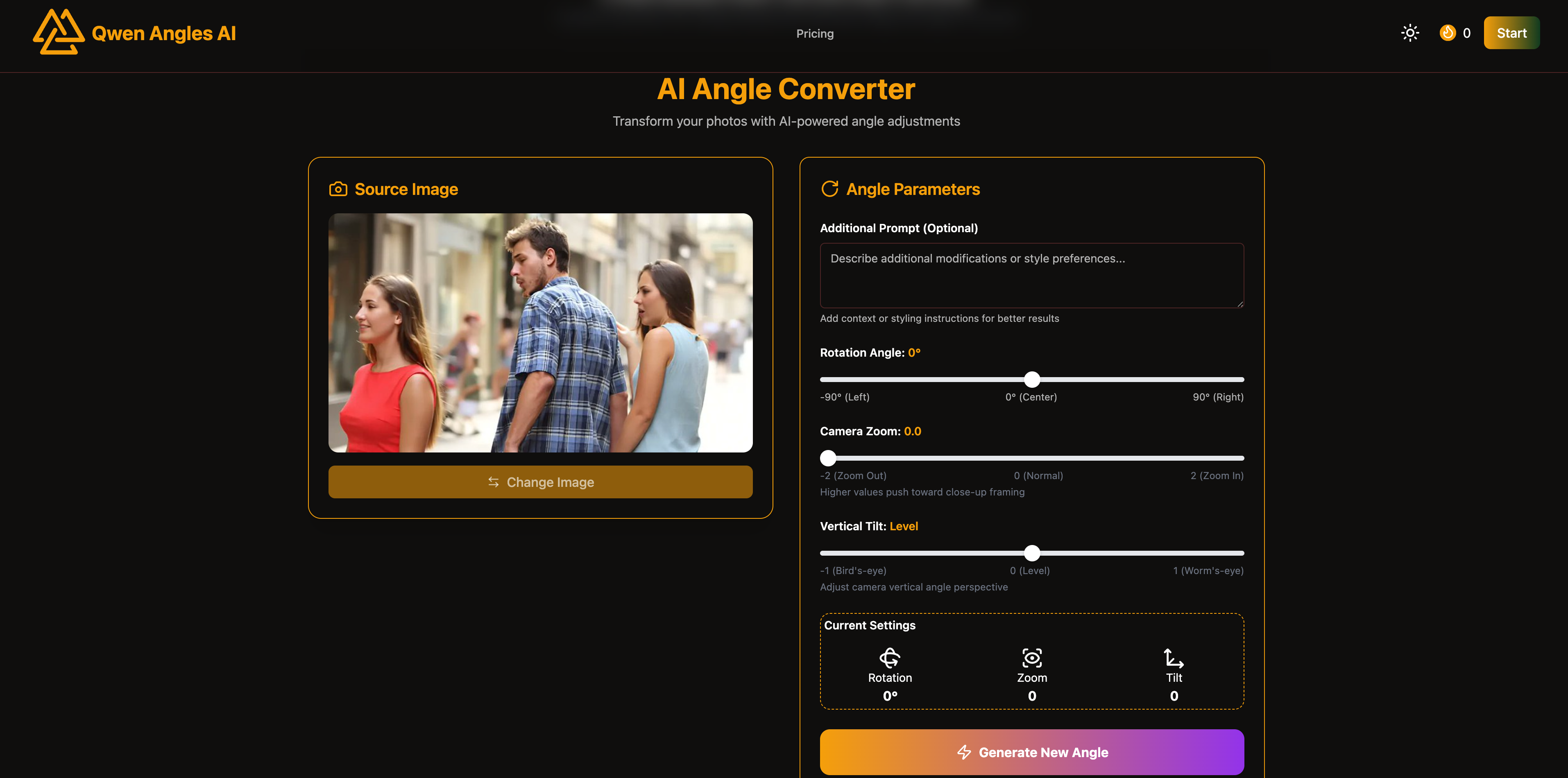 Qwen Angles - Main screenshot showing features and interface