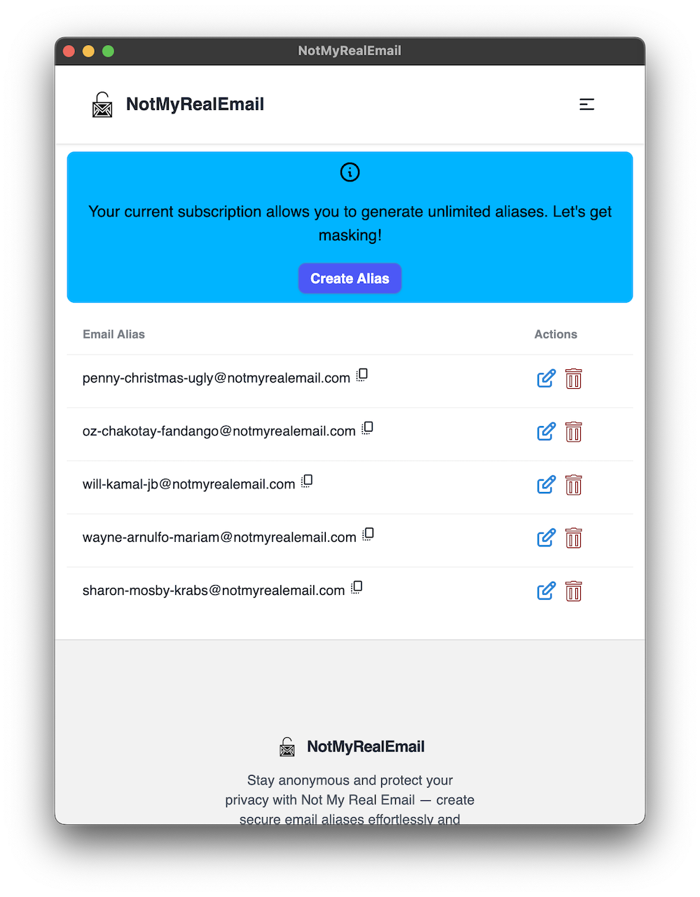 Mídia 4 de NotMyRealEmail - Mantenha seu endereço de e -mail privado