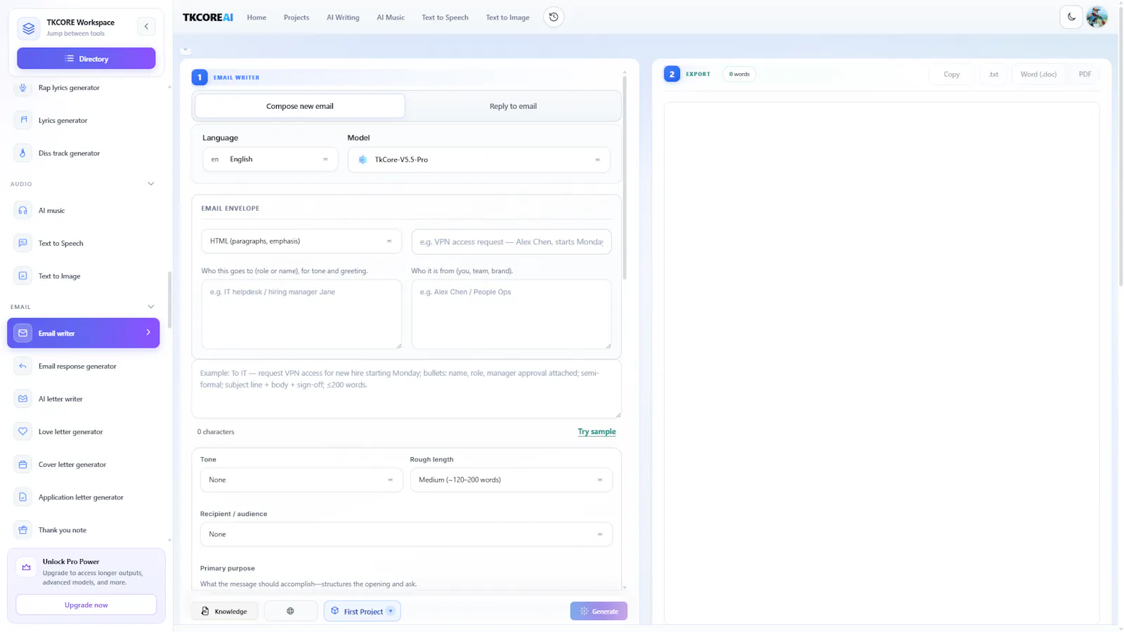TKCORE AI screenshot 4