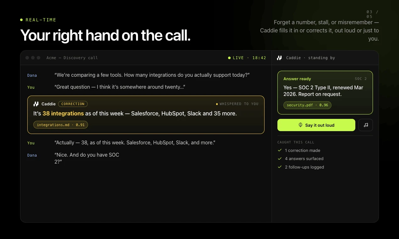 Caddie screenshot 4