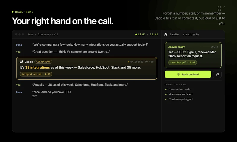 Caddie screenshot 5