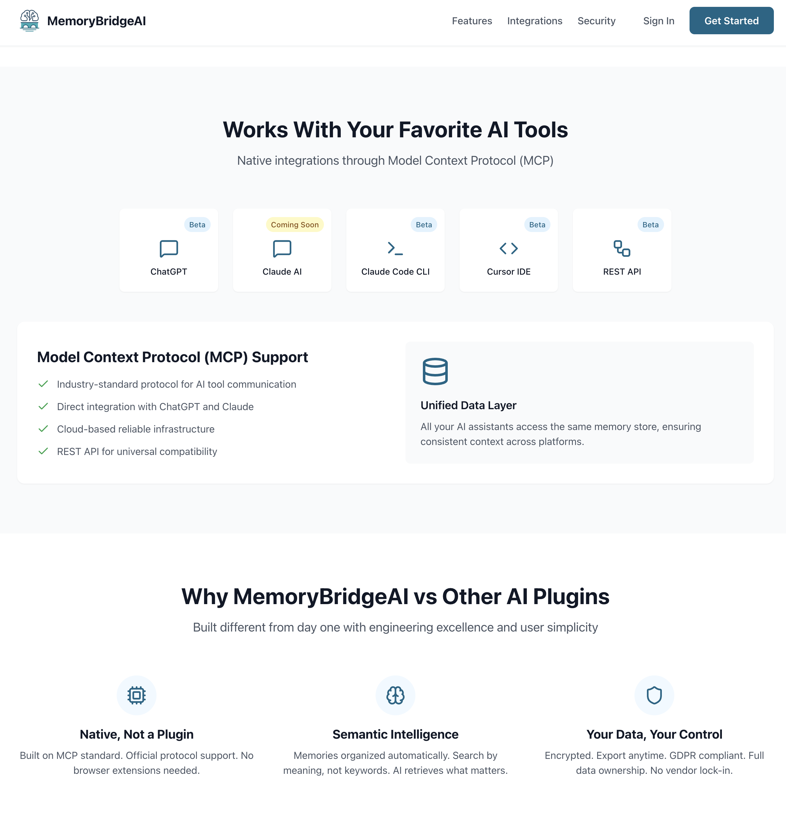 Média MemoryBridgeai - Accès à la mémoire personnelle à tous les assistants et outils d'IA. 3