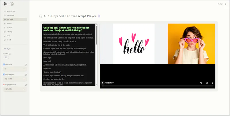 Whisper ASR screenshot 7