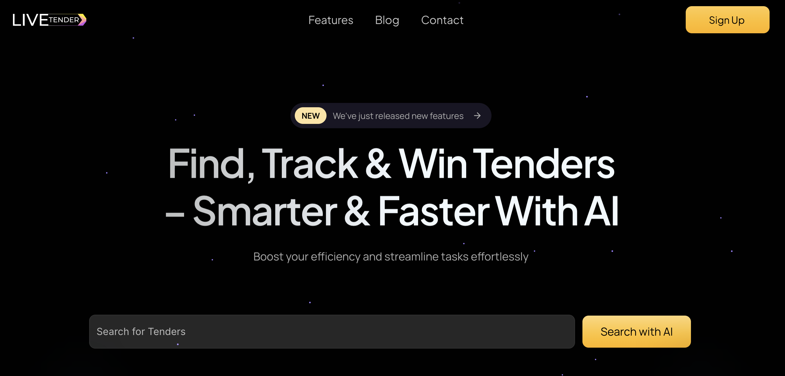 LiveTenders.ai In Action logo