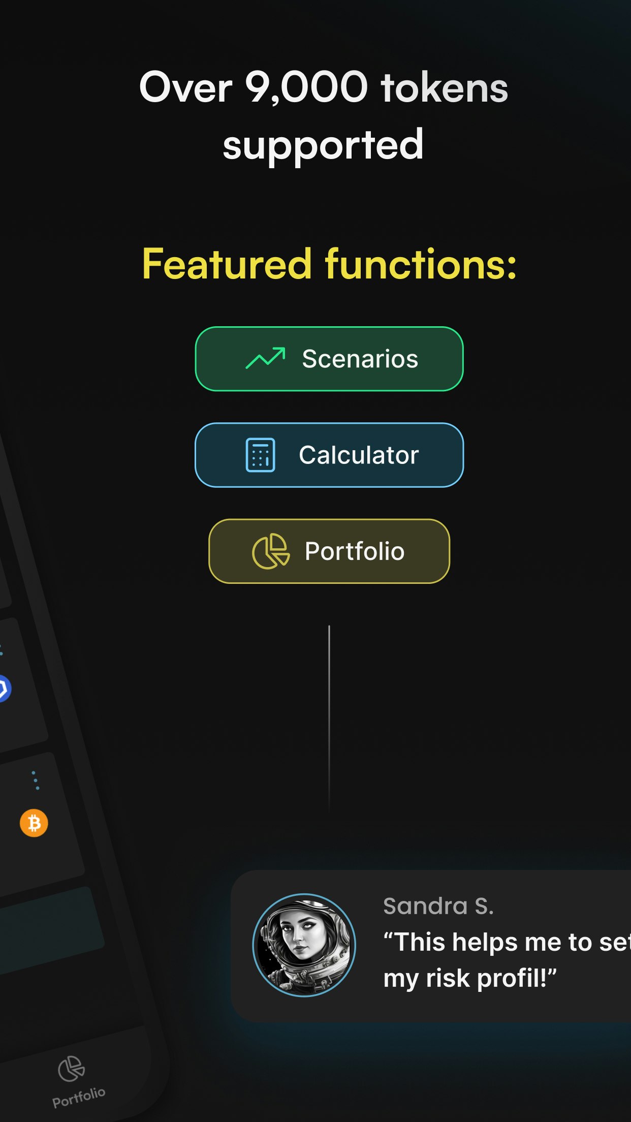 Moonport - A Crypto Scenario Builder, Calculator and Portfolio Manager. media 4