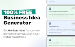 Business Ideas Generator media 1