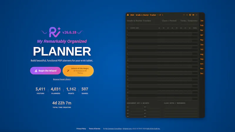 My Remarkably Organized Planner Wizard screenshot 6