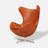 Arne Jacobsen Leather "Egg" Chair for Fritz Hansen