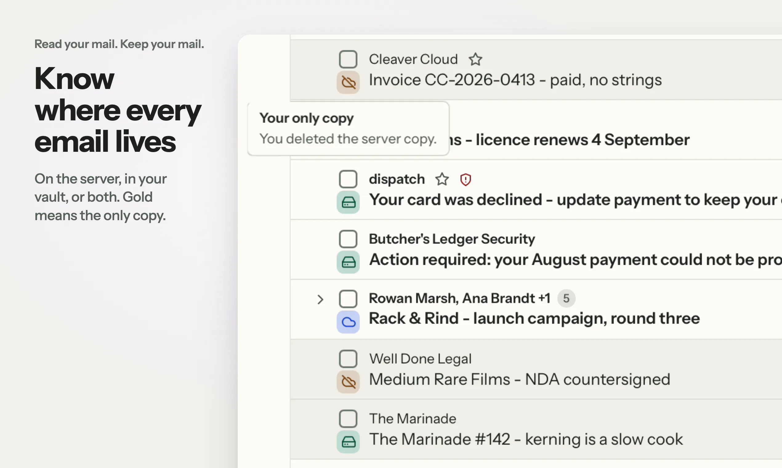 MailVault screenshot 2