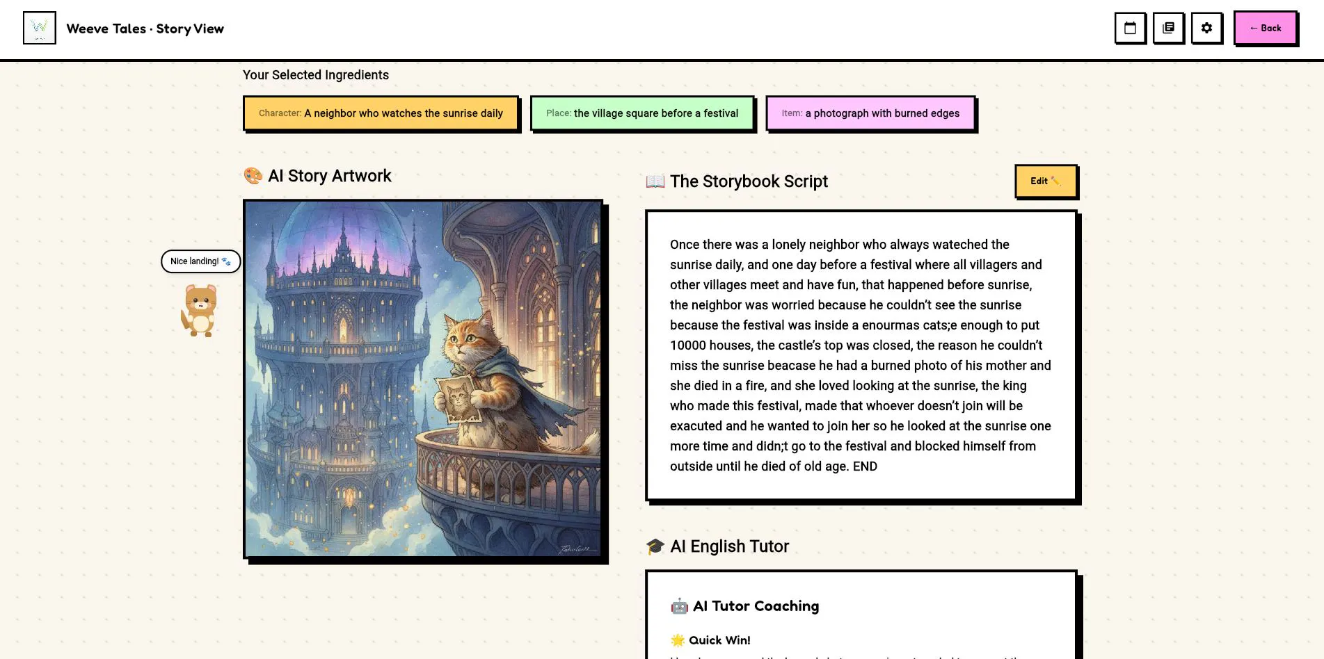 Weeve Tales — Kids Write Stories with AI gallery image
