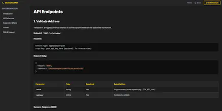 ChainCheck API gallery image