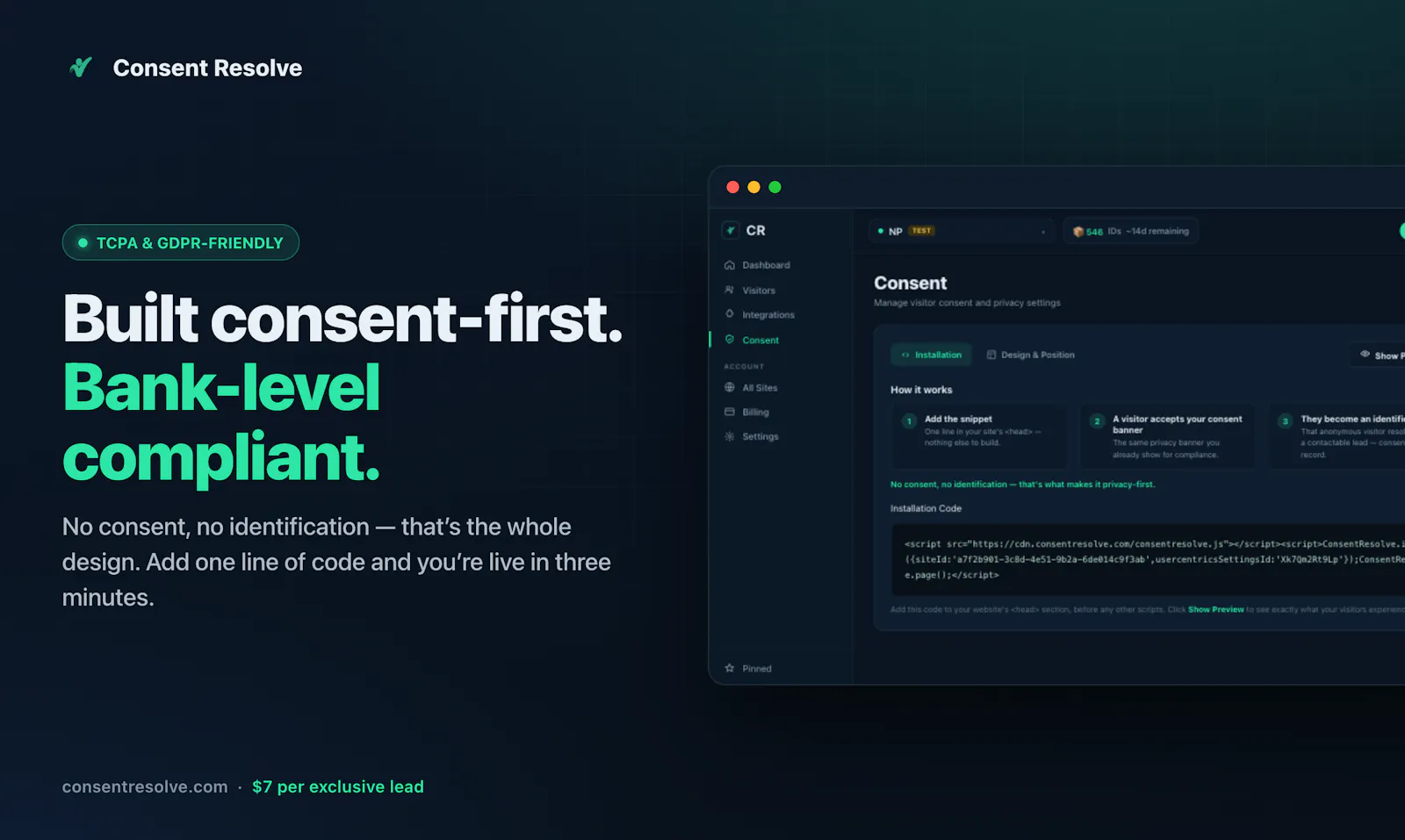 Consent Resolve Visitor Identification screenshot 9