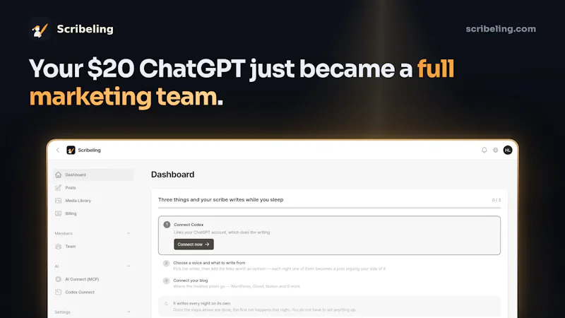 Scribeling — Your ChatGPT, Your marketer screenshot 3