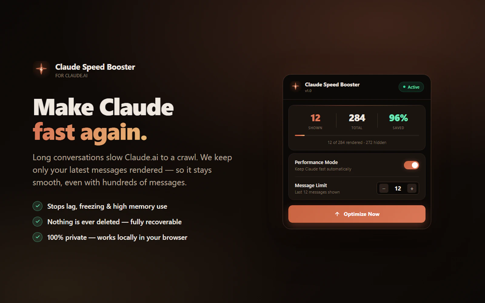 Claude Speed Booster screenshot 4