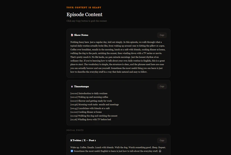 Podtool screenshot 2