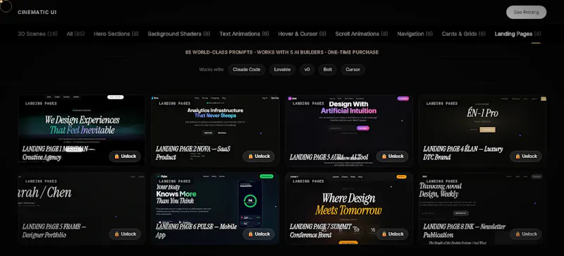 Cinematic UI screenshot 5