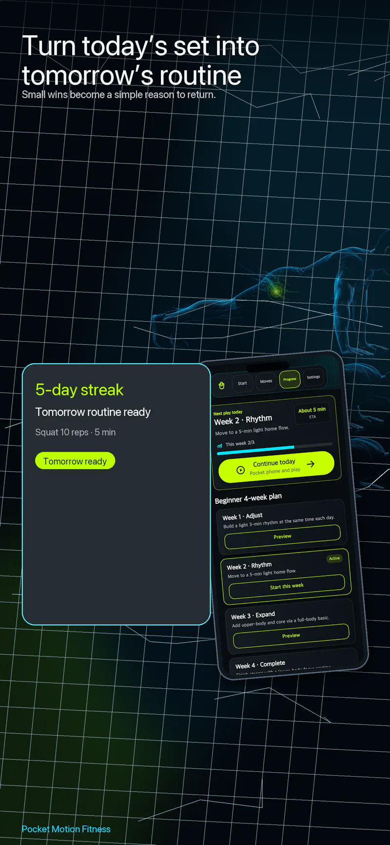 Pocket Motion Fitness screenshot 10
