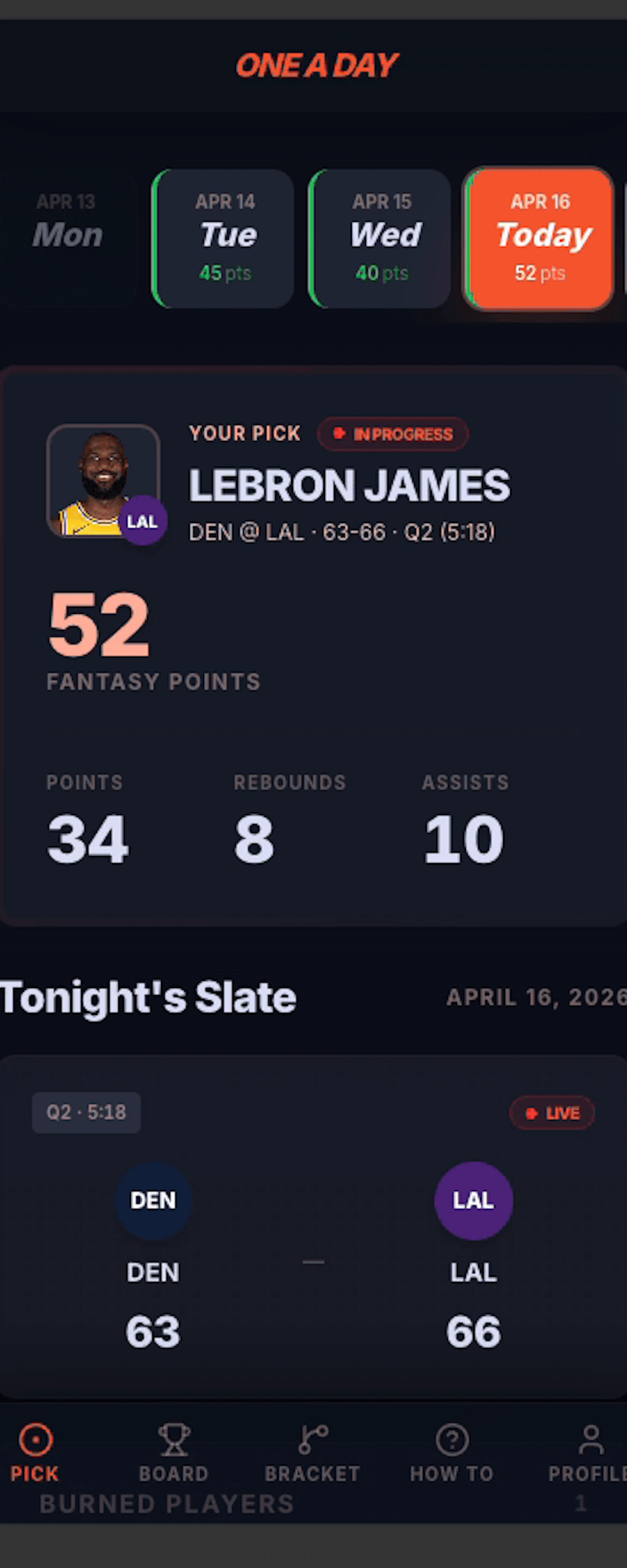 One a Day | NBA Playoffs Fantasy screenshot 6