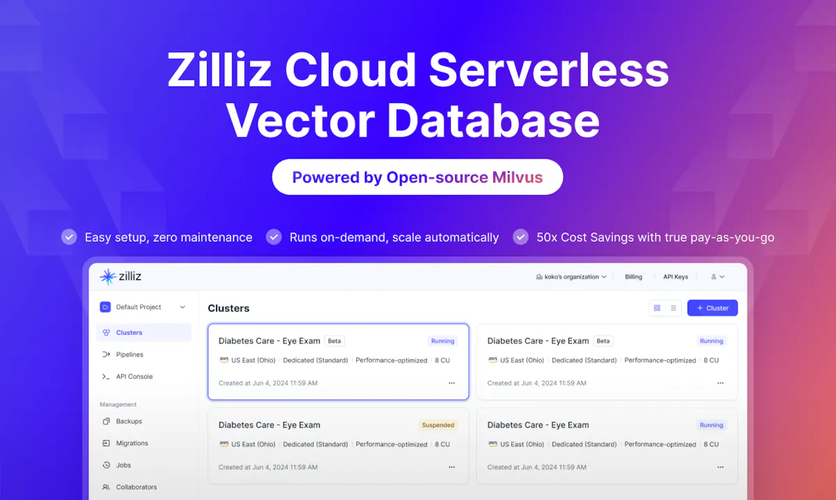 Zilliz Cloud Serverless