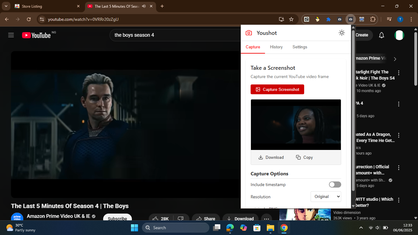 Youshot - YouTube screenshot tool  gallery image