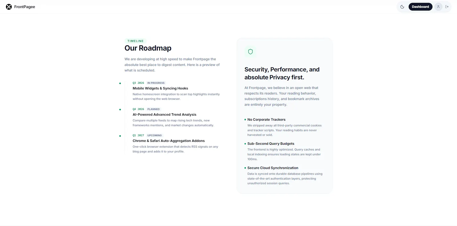 Frontpage screenshot 10