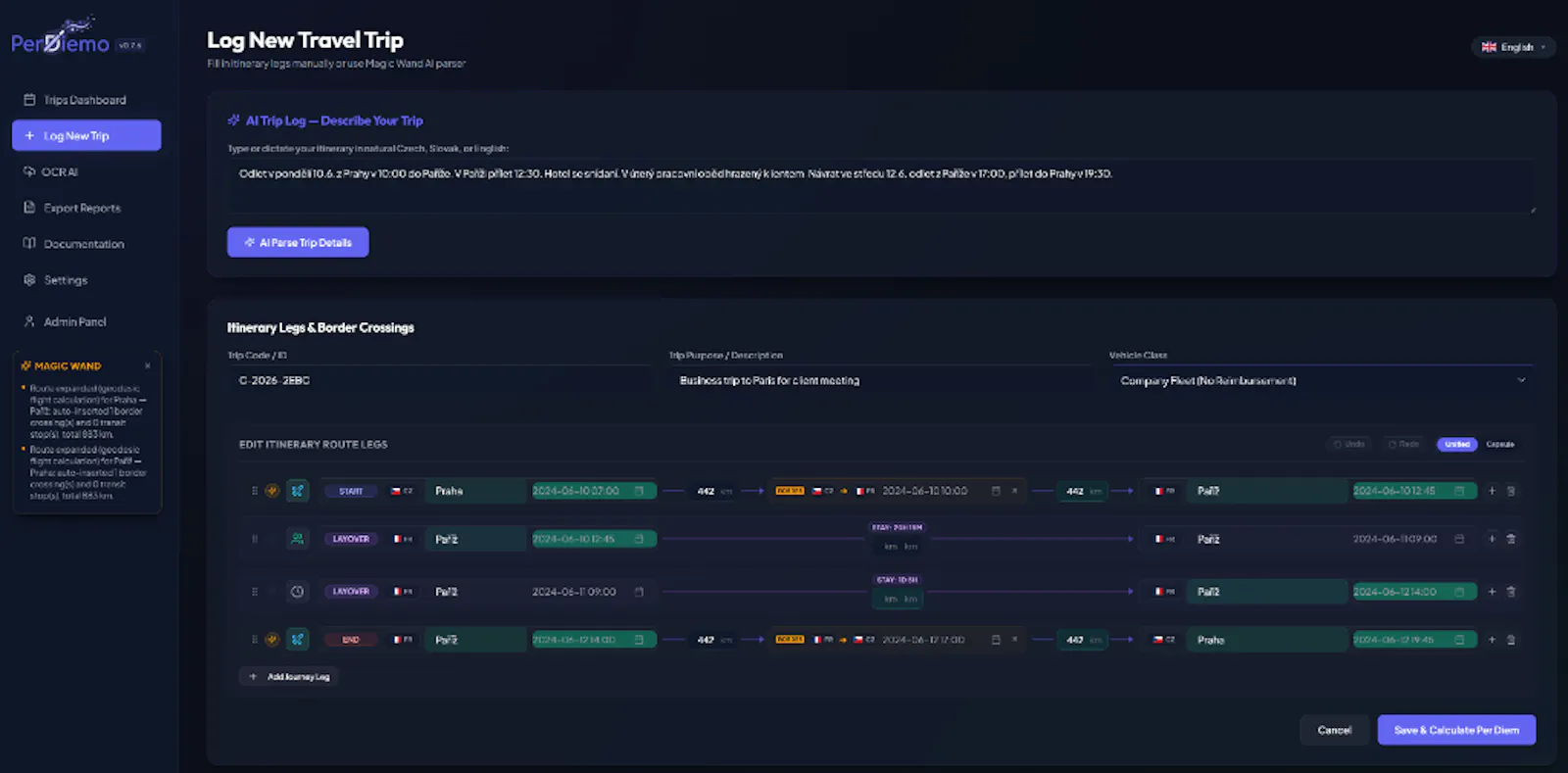 PerDiemo screenshot 3