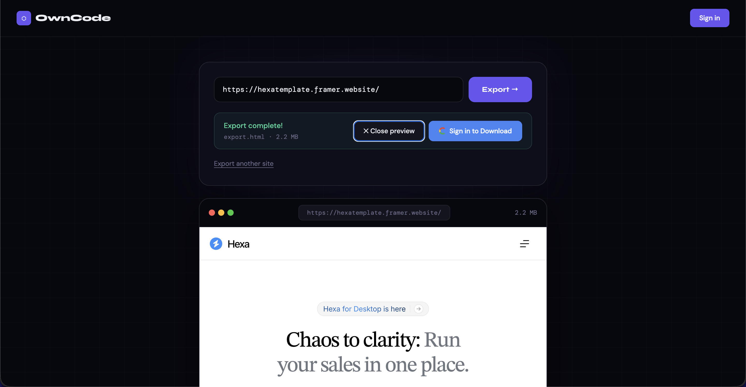 OwnCode gallery image